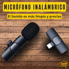 Micrófono Inalámbrico para iPhone y Android