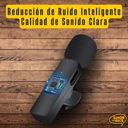 Micrófono Inalámbrico para iPhone y Android