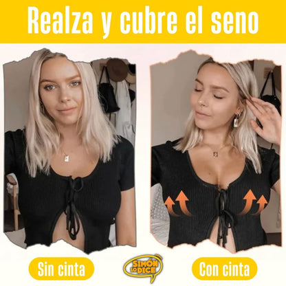 Cinta Invisible Levanta Bustos y Cubrepezones